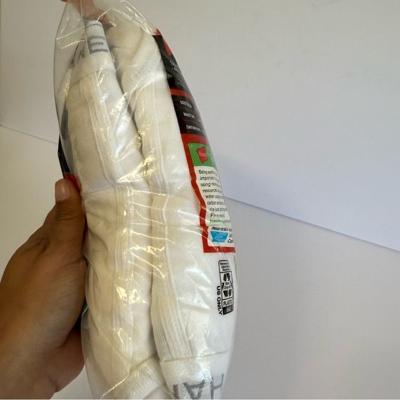 Hanes Men's Tagless Briefs - White 6 Pack - Picture 4 of 5